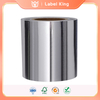  High Quality 38μm Coated Gloss Silver PET Label Sticker with 60g Glassine
