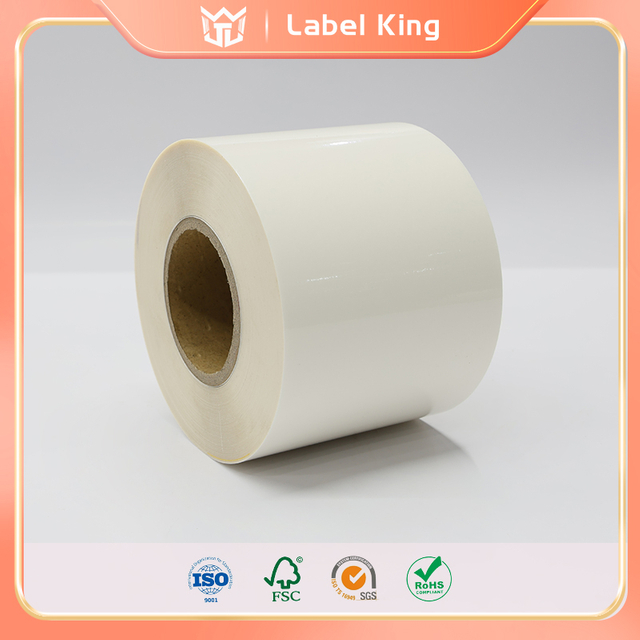 50um Transparent BOPP Label Film Material Oil Glue Vinyl Sticker with 30um Transparent Base
