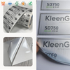 Luxurious 38μm Brushed Silver Label Stickers with 60g Glassine