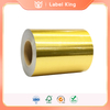 Luxurious 38μm Brushed Gold Label Stickers with 60g Glassine