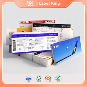 Jumbo Roll Self-Adhesive Material Coated Printing Thermal Card Luggage Baggage Tag Label