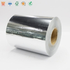 Coated silver PET self-adhesive label material with strong adhesion and scratch resistance