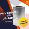 16μm Matte Silver PET/80g Glassine
