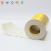 Luxurious 38μm Brushed Gold Label Stickers with 60g Glassine