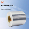 50μm brushed silver/60g glassine