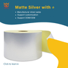 38μm MattersilverPET 140g Yellow Kraft Paper