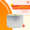 38μm Matte Silver PET/140g Yellow Kraft Paper