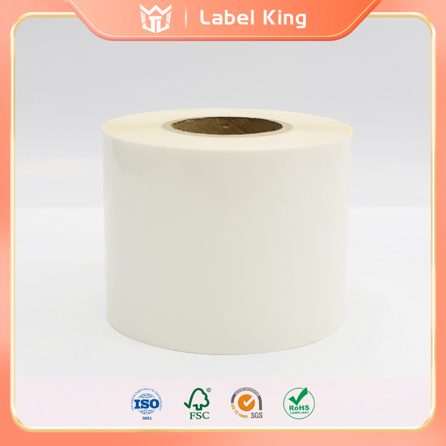 High-grade 255g Gloss White BOPP Label Sticker with 100g White Kraft Paper