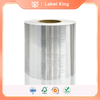Coated Brushed Silver Self-adhesive​ Label Material with 60g Glassine