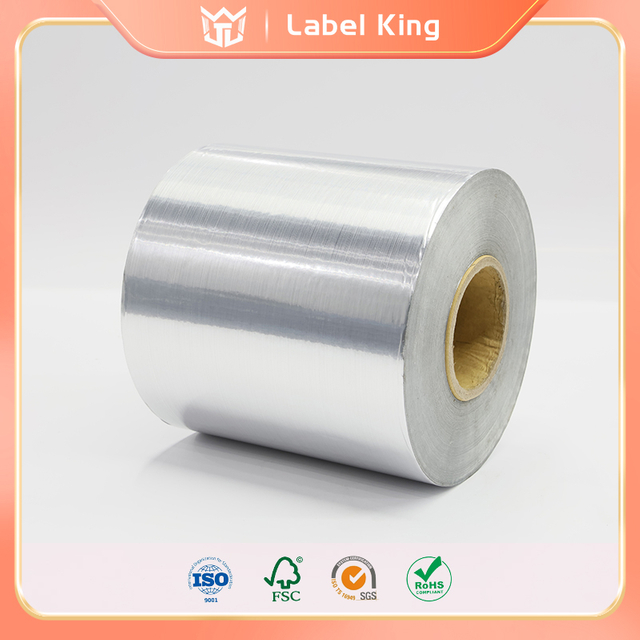 100μm brushed silver/140g white Kraft paper