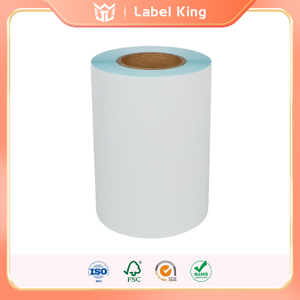 High Quality Thermal Paper Label Sticker Raw Material with 60g Blue Glassine 