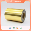 Premium Brushed Gold Self-Adhesive Label Material with Semigloss Finish