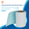 Three-proof Blue Grid Thermal Paper