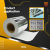 38μm Coated Gloss Silver PET 140g Glassine