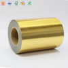 Premium Brushed Gold Raw Material Self-Adhesive Sticker for Package Printing Service