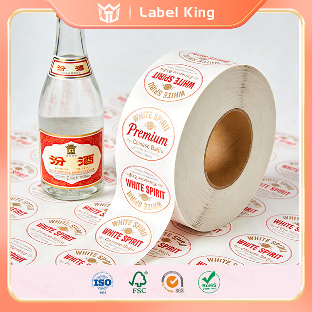 Coated silver PET self-adhesive label material with strong adhesion and scratch resistance