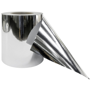 38μm Coated Gloss Silver PET 140g Glassine