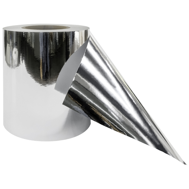 38μm Coated Gloss Silver PET 140g Glassine