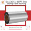 50μm Gloss Silver BOPP 30μm Transparent PET