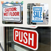 Shiny White PVC with Grid Backing Is Applied to Outdoor Advertising