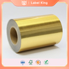 Brushed Gold 38μm Film Label Sticker Jumbo Roll for Hardware Sanitary Ware Labela