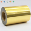 Brushed Gold 38μm Film Label Sticker Jumbo Roll for Hardware Sanitary Ware Labela