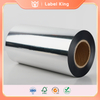 Shiny Silver BOPP with Transparent Backing Is Mirror-Like Metallic Luster