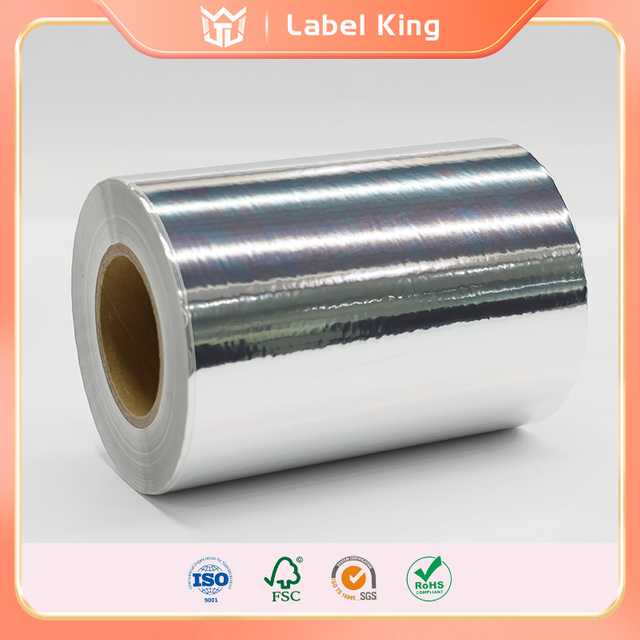Shiny Silver Laminated Paper with Transparent Backing Is Moisture-Proof and Oil-Proof
